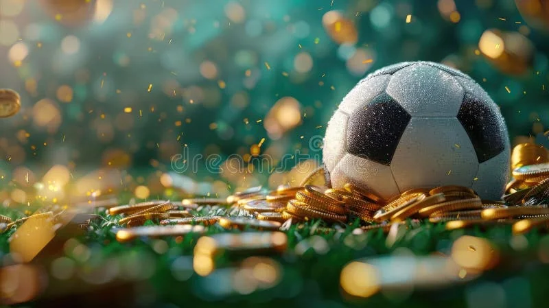 Tampilan olahraga digital dengan suasana pertandingan